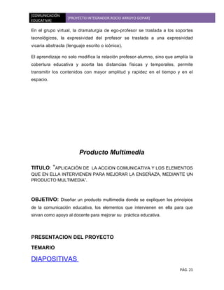 Proyecto integrador comunicacion