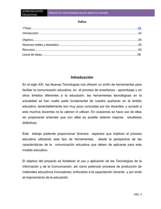 Proyecto integrador comunicacion