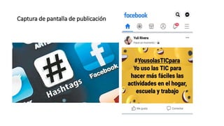 Captura de pantalla de publicación
 