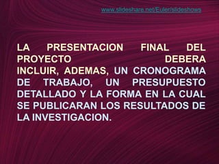 PROYECTO DE INVESTIGACION
