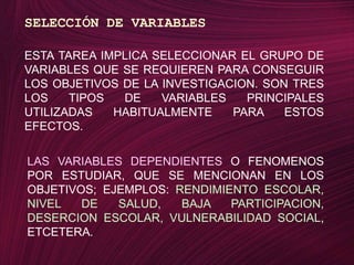 PROYECTO DE INVESTIGACION
