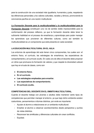 Proyecto la diversidad en el aula udi 2019 | PDF
