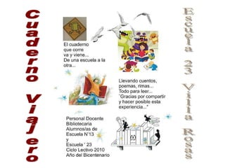 Cuaderno Viajero Escuela 23 Villa Rosas 