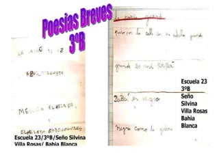 Poesias Breves 3ºB 