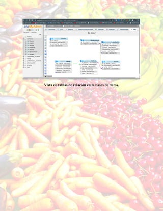 Vista de tablas de relación en la bases de datos.
 