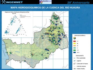 MAPA HIDROGEOQUIMICO DE LA CUENCA DEL RIO HUAURA
 