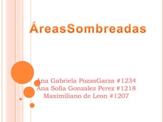 Ana Gabriela PozasGarza #1234
Ana Sofia Gonzalez Perez #1218
  Maximiliano de Leon #1207
 