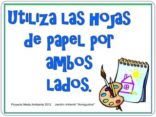 Proyecto medio ambiente 2012