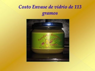 Materia Prima Directa						1.70Penco en litros8lts. x 0.10 c/u 			  0.80			Sangurachi1 lts. x 0.10 c/u			  0.10				Maicena300 gramos			  0.80 Mano de Obra Directa						8.00Obrero				  8.00 Costos Indirectos de Fabricación				7.50Materiales y Suministros			  3.50Envases				  1.00Etiqueta				  2.00Sello de Seguridad  0.50Costos Indirectos de Fábrica		               4.00Gas				  1.00Luz Eléctrica			  1.00Agua				  1.00Teléfono				  1.00(=)COSTO DE PRODUCCIÓN			SUMAN         $17.20