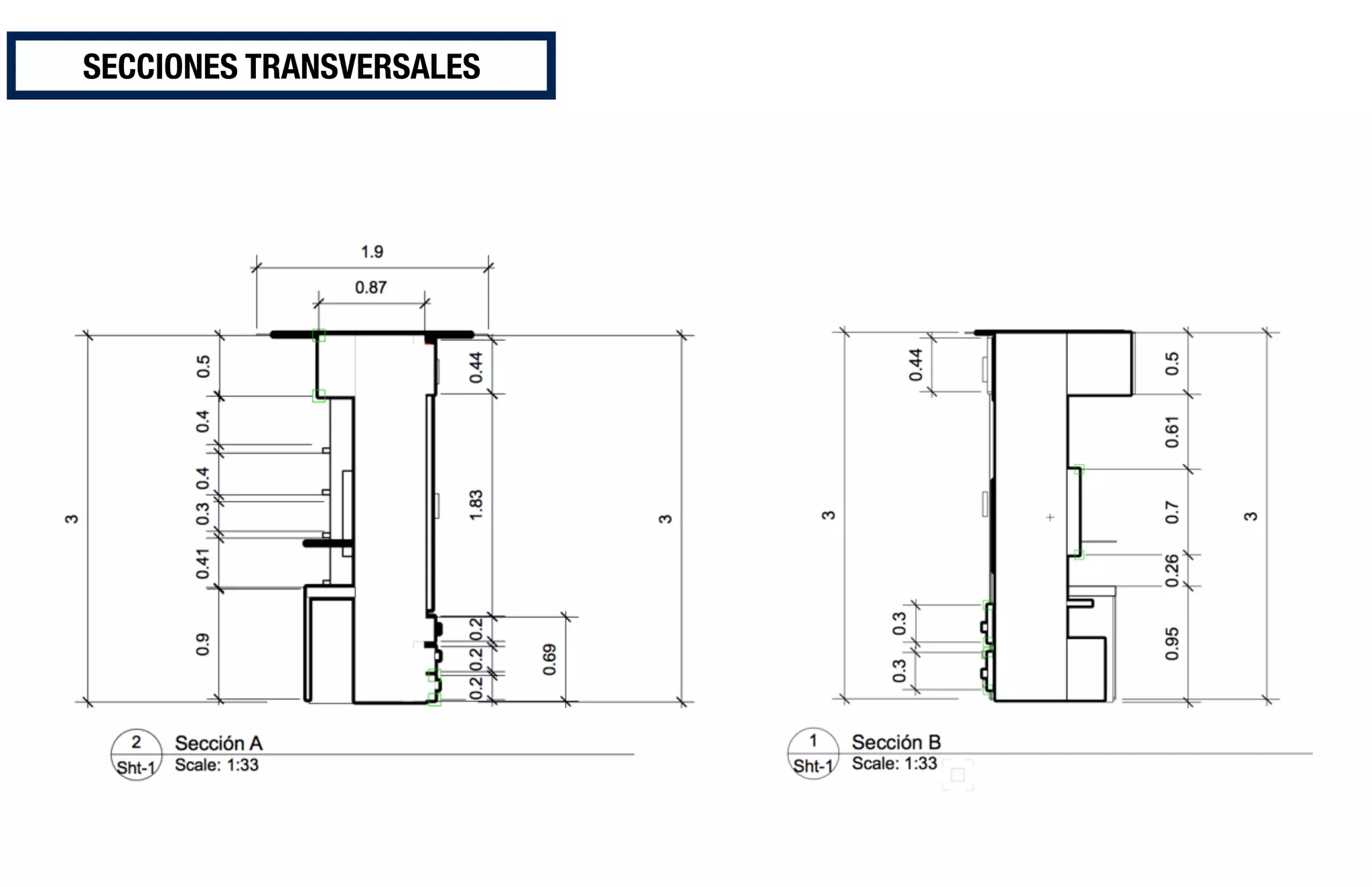 SECCIONES TRANSVERSALES
 