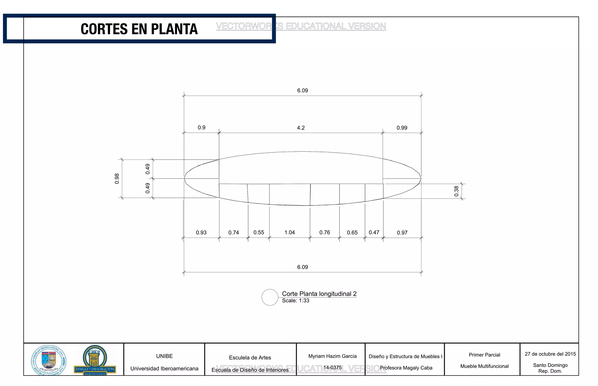CORTES EN PLANTA
 