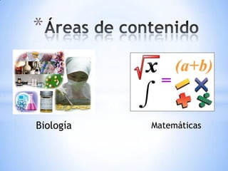 *



Biología   Matemáticas
 