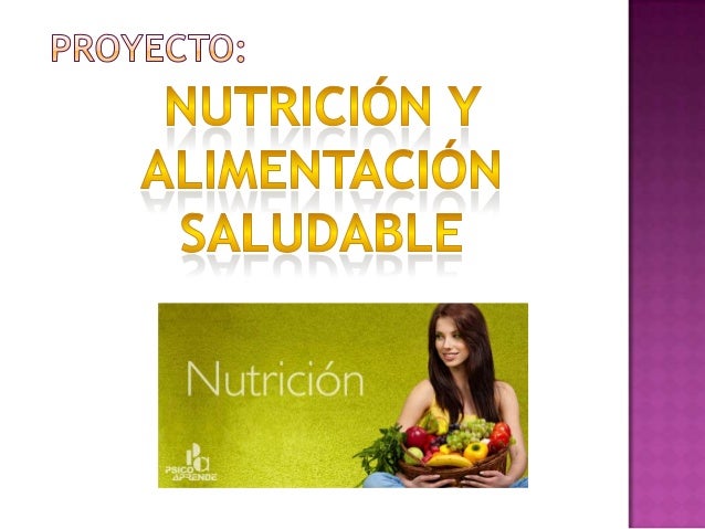 Introduccion De Un Proyecto De Alimentacion Saludable