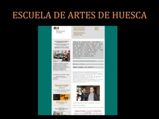 ESCUELA DE ARTES DE HUESCA
 