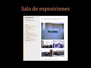 Sala de exposiciones
 