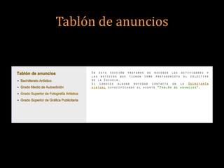 Tablón de anuncios
 
