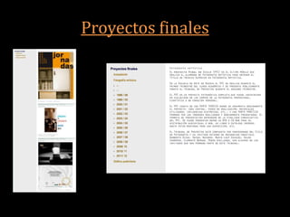 Proyectos finales
 