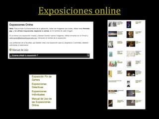 Exposiciones online
 