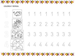 COLOREA Y REPASA.
1 1 1 1 1 1 1 1
2 2 2 2 2 2 2 2
3 3 3 3 3 3 3 3
4 4 4 4 4 4 4 4
 