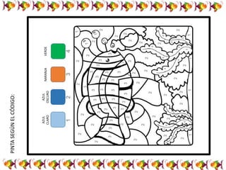 PINTASEGÚNELCÓDIGO:
AZUL
CLARO
AZUL
OSCURO
NARANJAVERDE
 