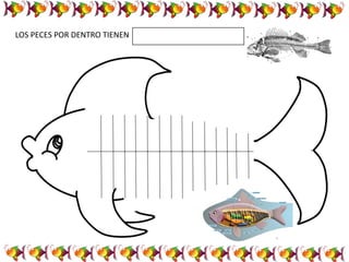 LOS PECES POR DENTRO TIENEN .
 