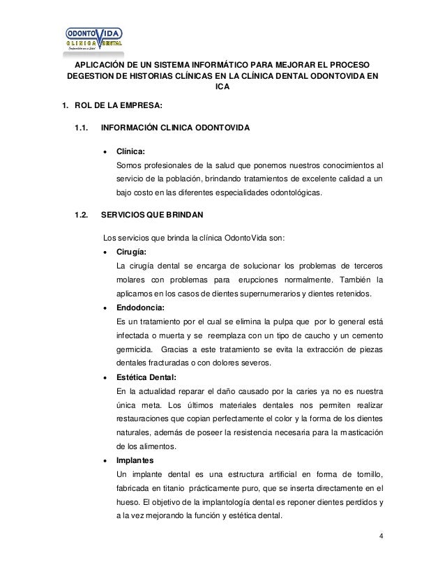 TESIS DE SISTEMA ODONTOLOGICO