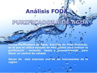 Proyecto planta agua | PPT