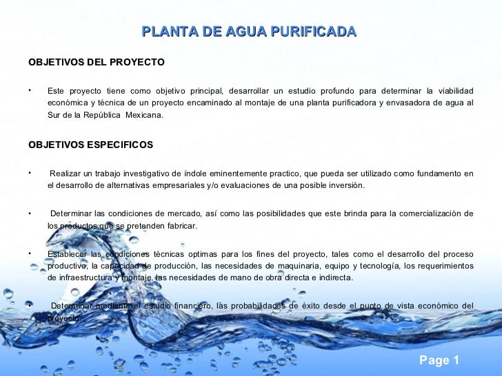 Proyecto Planta Agua