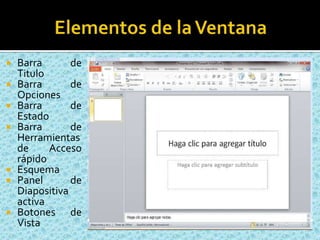 Power PointMicrosoft PowerPoint es una aplicación desarrollada por Microsoft para Windows y Mac OS, que permite desarrollar presentaciones multimediales. Es ampliamente usada en el mundo empresarial y educativo. Microsoft PowerPoint es parte del paquete Microsoft Office.PowerPoint permite manipular texto, gráficos, videos y otros objetos, para la creación de presentaciones multimediales. Por lo general, las presentaciones son en forma de diapositivas con un orden lógico. Suelen utilizarse para proyectarse en pantallas gigantes o televisores, aunque también pueden ser impresas