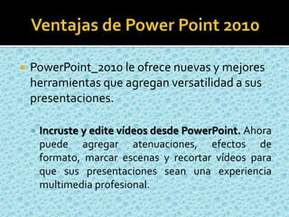 Como Ingresar a PowerPoint 2010