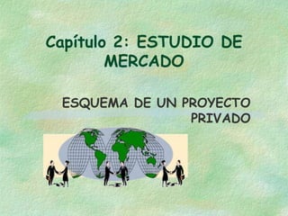 Capítulo 2: ESTUDIO DE
MERCADO
ESQUEMA DE UN PROYECTO
PRIVADO
 