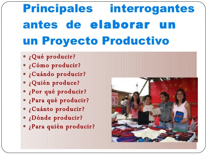 Proyecto Productivo