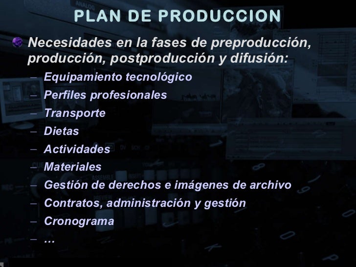 Proyecto programa tv. partes