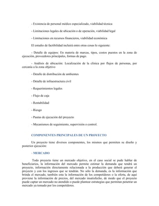 Proyecto publico y privado