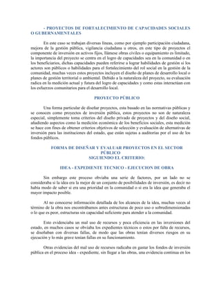 Proyecto publico y privado