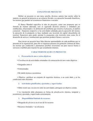 Proyecto publico y privado