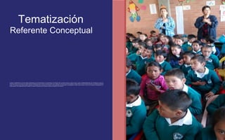 Tematización 
Referente Conceptual 
El vídeo es posiblemente uno de los medios audiovisuales que más fuertemente se ha introducido en los últimos años en nuestros centros y cultura escolar. Y esto es independientemente del nivel educativo al que nos 
refiramos, si bien es cierto, que como toda innovación educativa, aunque con ello no queremos decir que el vídeo por sí sólo lo sea, tiende inicialmente a desarrollarse más en los niveles primarios y secundarios del sistema 
escolar. No queremos que nuestras palabras tampoco se entiendan que su aumento ha sustituido a otros materiales más tradicionales y consolidados en nuestra cultura escolar como son los impresos, las diapositivas o el 
retroproyector; sino simplemente que ha existido un aumento cuantitativo de su existencia y grado de utilización en los centros. 
FOTOGRAFIA 
AMPLIADA AL 
RECUADRO ROJO 
 