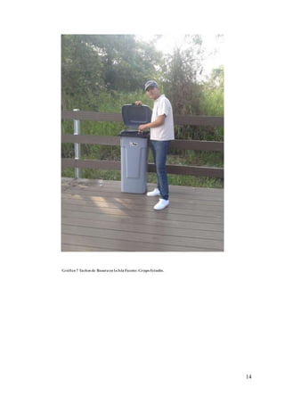 14
Gráfico7 Tachos de Basuraen laIsla Fuente:GrupoEstudio.
 