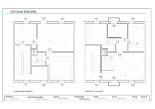 PEC-80
30
PE-80
d-15
P-70
e-7.5
PC-80
15
P-70
e-10
P-70
d-10
PE-80
e-30
PV-80
d-30
PC-80
15
P-70
e-7.5
P-70
d-10
P-70
d-7.5
PV-80
e-10
V-65
30
V-70
30
V-65
30
VF-70
30
VO-65
30
V0-70
30
VO-65
30
VF-70
30
V-50
30
V-50
30
A1
A2
A4
A3
PLANTA BAJA-FARMACIA PLANTA TIPO -VIVIENDA
Sra. Blanca Figueras
REFORMA INTEGRAL C/ Baluard 57 (Barcelona)
PROYECTO CLIENTA INTERIORISMO FECHA PLANO ESCALA
Pons Amades, Anna
6 de Junio del 2013 1:50 13
REFORMA INTEGRAL
 