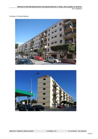 Proyecto rehabilitacion fachada edificio