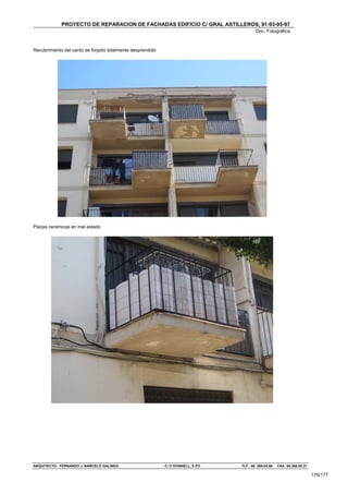 Proyecto rehabilitacion fachada edificio