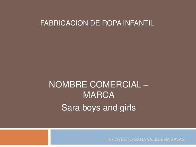 Proyecto ropa sara valbuena salas