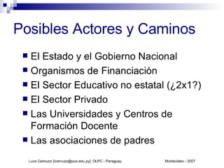 Proyectos 1:1 Paraguay