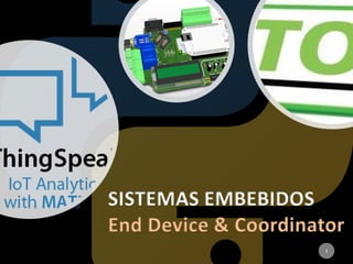 SISTEMAS EMBEBIDOS
End Device & Coordinator
1
 