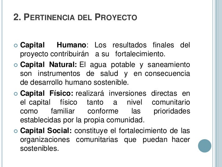 Proyecto saneamiento