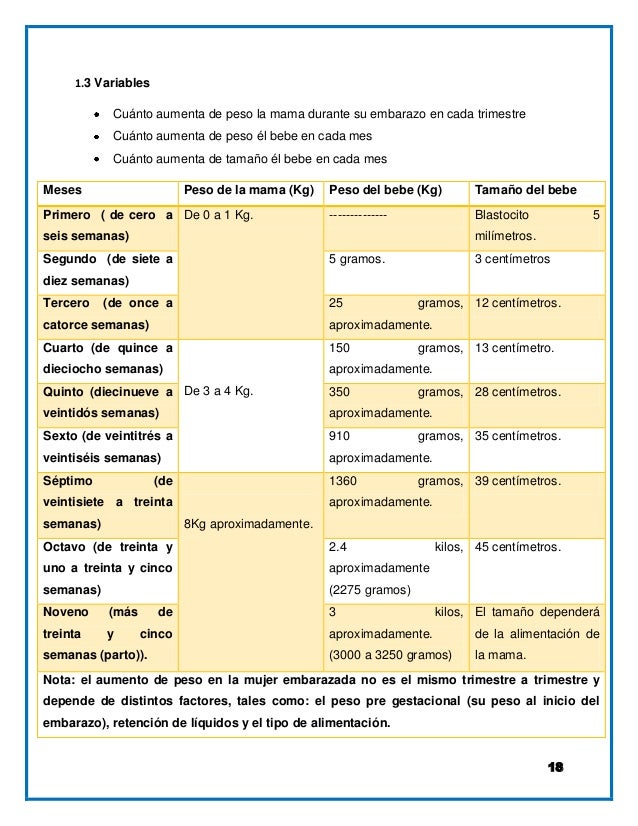 Proyecto De Investigacion Etapas Del Embarazo
