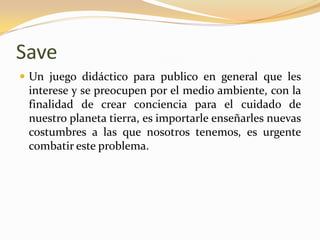 Proyecto save