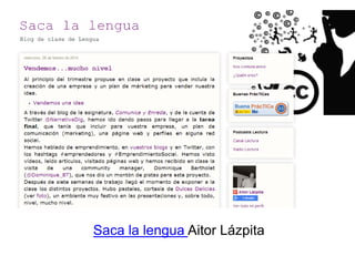 Saca la lengua Aitor Lázpita
 