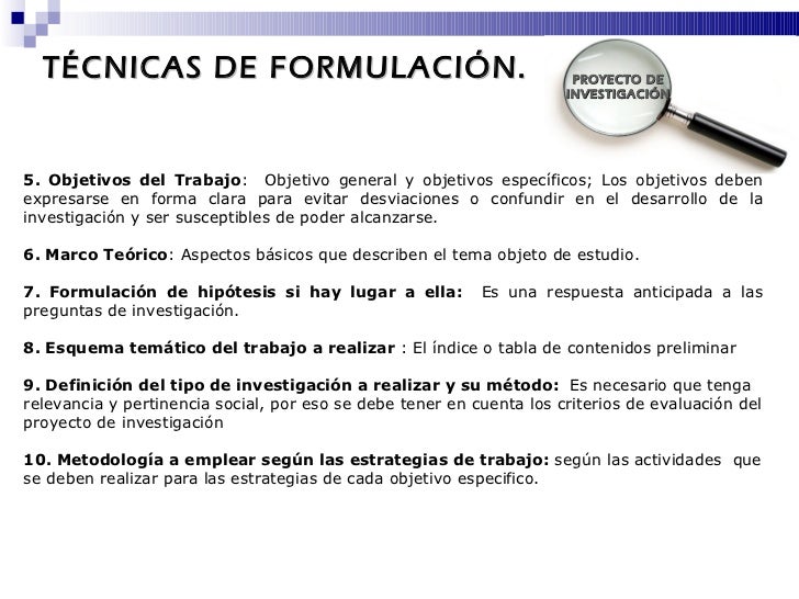 Proyectos de Investigación