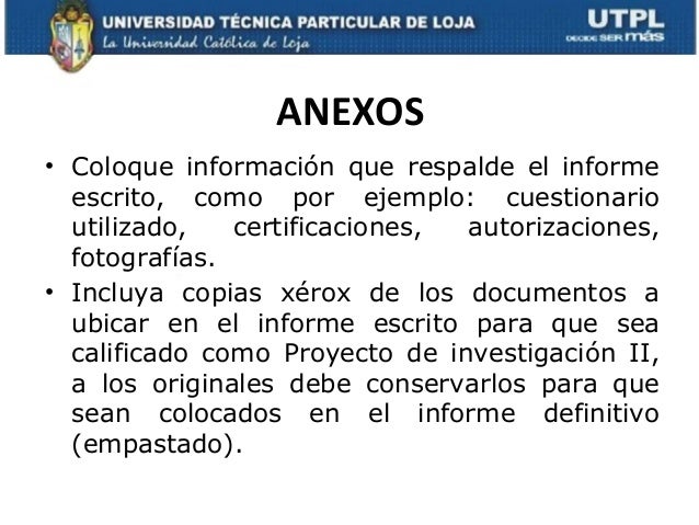 Ejemplo De Anexos En Un Trabajo Escrito Ejemplo Sencillo